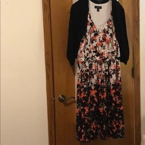 Dress, sleeveless with jacket